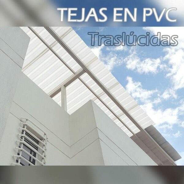 Tejas Trapezoidal Pvc 8 Teja en PVC instalada, obra 5