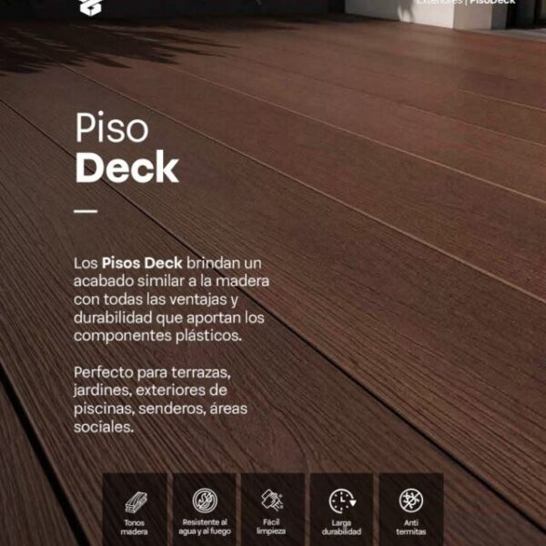 Piso deck WPC en terraza