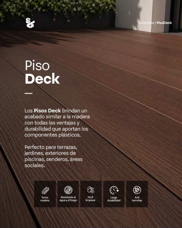 Piso Deck WPC 1 Piso deck WPC en terraza